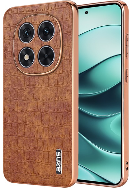 Xiaomi Redmi Note 14 Pro 5g Galvanik Timsah Dokulu Pu+Tpu Telefon Kapağı (Yurt Dışından)