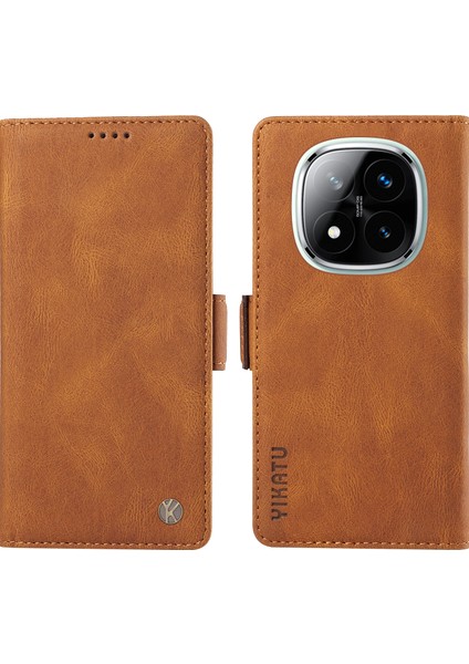 Xiaomi Redmi Note 14 Pro Plus 5g / Note 14 Pro 5g Cilt Dokunma Duygusu Pu Deri Cüzdan Telefon Kapağı (Yurt Dışından)