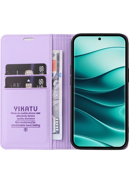 Xiaomi Redmi Note 14 Pro Plus 5g / Note 14 Pro 5g Standı Deri Güçlü Manyetik Kapatma Telefon Kapağı (Yurt Dışından)