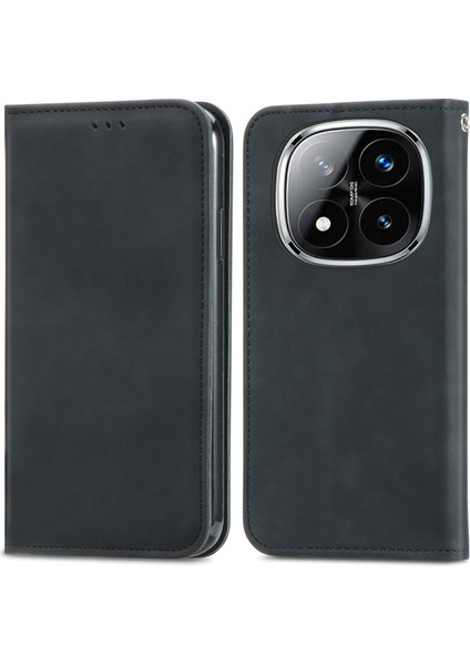 Xiaomi Redmi Note 14 Pro Plus 5g Cilt Dokunmatik Duygu Deri Kart Tutucu Telefon Kapağı (Yurt Dışından)