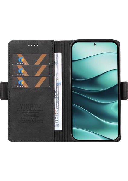 Xiaomi Redmi Note 14 Pro Plus 5g / Note 14 Pro 5g Cilt Dokunma Duygusu Pu Deri Cüzdan Telefon Kapağı (Yurt Dışından)