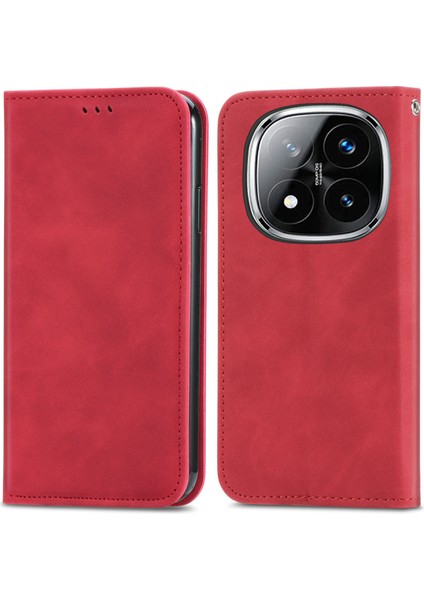 Xiaomi Redmi Note 14 Pro Plus 5g Cilt Dokunmatik Duygu Deri Kart Tutucu Telefon Kapağı (Yurt Dışından)