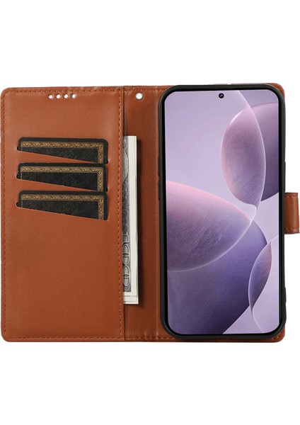 Xiaomi Redmi Note 14 Telefon Kılıfı Deri Cüzdan Kapağı (Yurt Dışından)