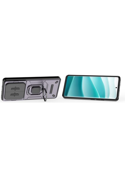 Xiaomi Redmi Note 14 Pro 5g Pc+Tpu Kickstand Telefon Koruyucusu, Lens Kapaklı (Yurt Dışından) fiyatları