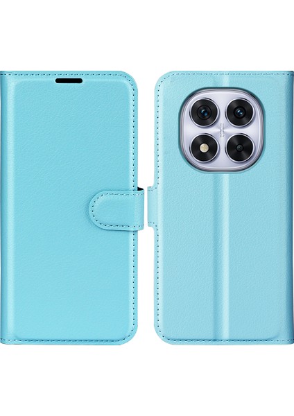 Xiaomi Redmi Note 14 Pro 5g Litchi Doku Darbeye Dayanıklı Deri Cüzdan Telefon Kapağı (Yurt Dışından)