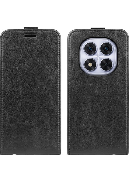 Xiaomi Redmi Note 14 Pro 5g Kart Yuvaları ile Dikey Çevirme Deri Telefon Kapağı (Yurt Dışından)
