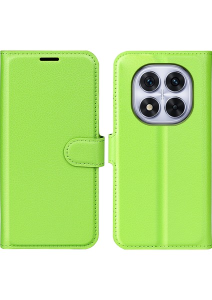 Xiaomi Redmi Note 14 Pro 5g Litchi Doku Darbeye Dayanıklı Deri Cüzdan Telefon Kapağı (Yurt Dışından)