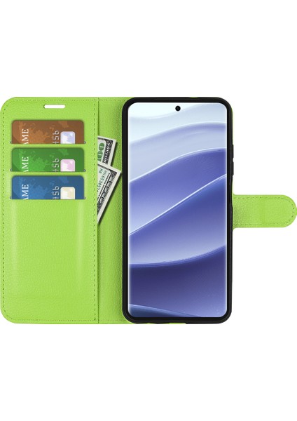 Xiaomi Redmi Note 14 Pro 5g Litchi Doku Darbeye Dayanıklı Deri Cüzdan Telefon Kapağı (Yurt Dışından) fiyatları