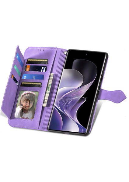 Xiaomi Redmi Note 14 Pro Plus 5g Fermuar Cüzdan Pu Deri Telefon Kapağı (Yurt Dışından)