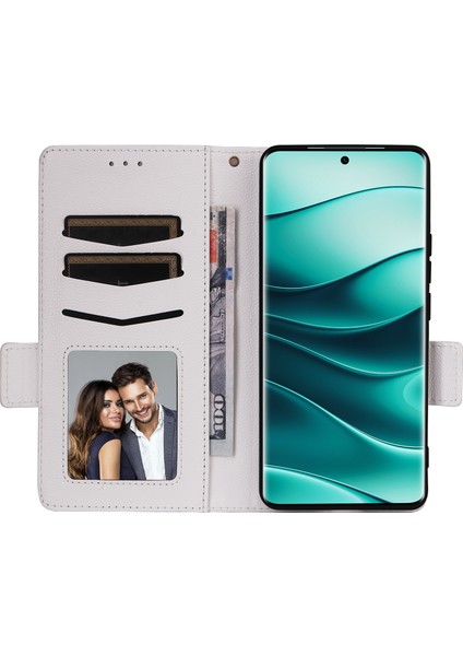 Xiaomi Redmi Note 14 Pro 4g Deri Litchi Doku Cüzdan Çevirme Telefon Kapağı (Yurt Dışından)
