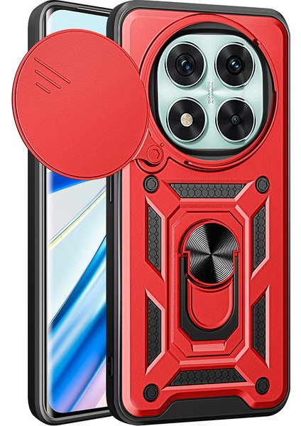 Xiaomi Redmi Note 14 Pro 5g Pc+Tpu Kickstand Telefon Kapağı, Slayt Kamera Kapaklı (Yurt Dışından)