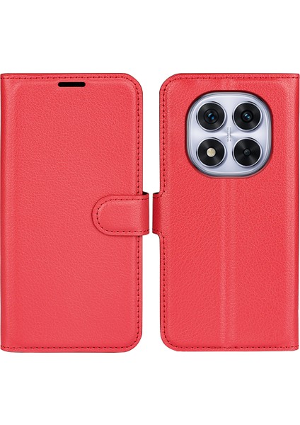 Xiaomi Redmi Note 14 Pro 5g Litchi Doku Darbeye Dayanıklı Deri Cüzdan Telefon Kapağı (Yurt Dışından)