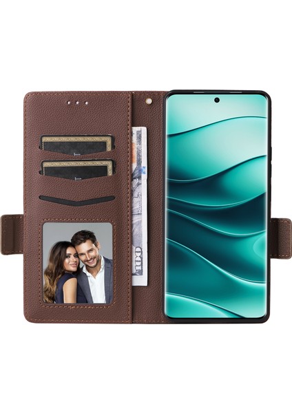 Xiaomi Note 14 Pro Plus 5g / Note 14 Pro 5g Litchi Doku Pu Deri Cüzdan Flip Telefon Kapağı (Yurt Dışından)