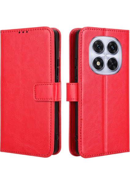 Xiaomi Redmi Note 14 Pro Plus 5g / Note 14 Pro 5g Crazy Horse Doku Pu Deri Telefon Cüzdan Kapağı (Yurt Dışından)