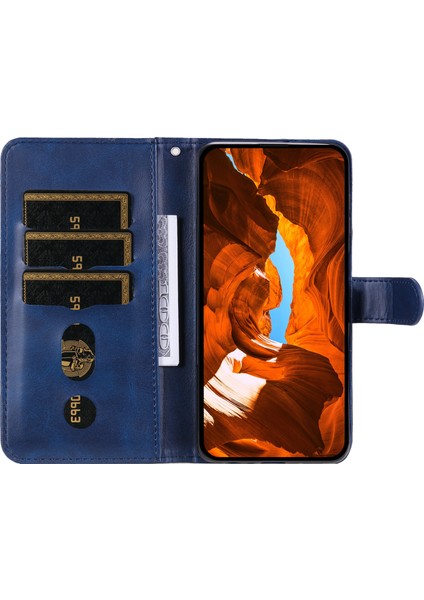 Xiaomi Redmi Note 14 Fermuarlı Cüzdan Buzağı Dokusu Pu Deri Telefon Kapağı (Yurt Dışından)