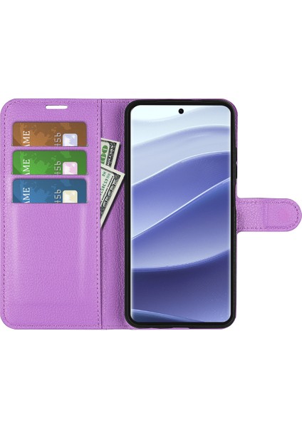 Xiaomi Redmi Note 14 Pro 5g Litchi Doku Darbeye Dayanıklı Deri Cüzdan Telefon Kapağı (Yurt Dışından) fiyatları