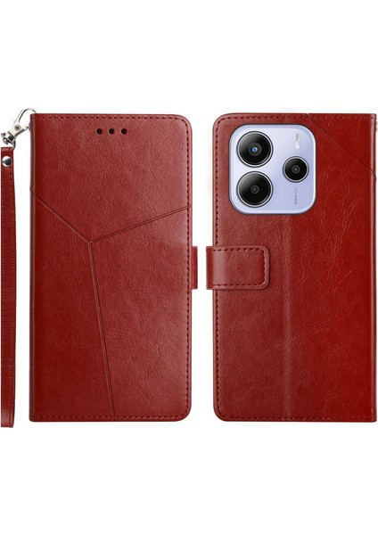 Xiaomi Redmi Note 14 Deri Telefon Kılıfı (Yurt Dışından)