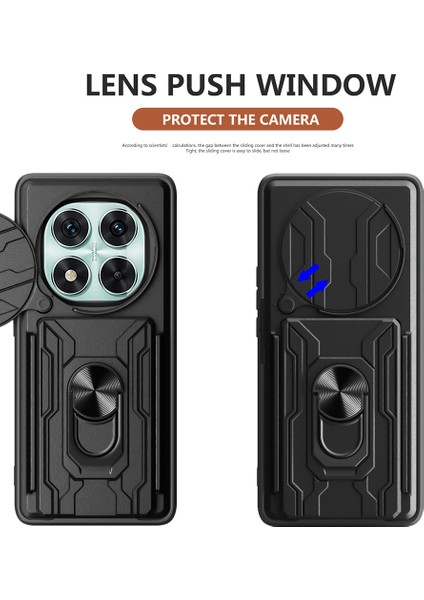 Xiaomi Redmi Note 14 Pro 5g Pc+Tpu Kickstand Telefon Arka Kapak, Kamera Kaydırıcılı (Yurt Dışından)