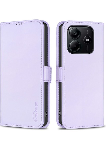 Xiaomi Redmi Note 14 Pu Deri Flip Folyo Telefon Cüzdan Kapağı (Yurt Dışından)