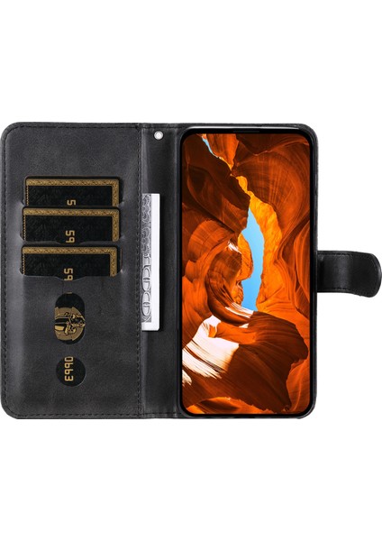 Xiaomi Redmi Note 14 Fermuarlı Cüzdan Buzağı Dokusu Pu Deri Telefon Kapağı (Yurt Dışından)