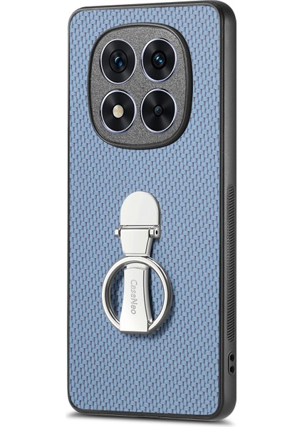 Xiaomi Redmi Note 14 Pro 5g Karbon Fiber Doku Katlanır Kickstand Deri Arka Kapak (Yurt Dışından)