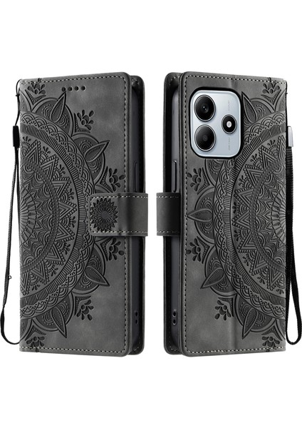 Xiaomi Redmi Note 14 Cilt Hissi Cüzdan Deri Telefon Kapağı (Yurt Dışından)