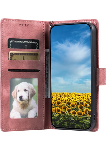 Xiaomi Redmi Note 14 Cilt Hissi Cüzdan Deri Telefon Kapağı (Yurt Dışından)