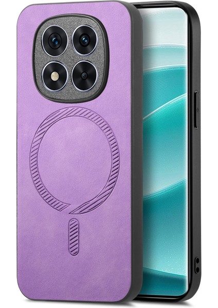 Xiaomi Redmi Note 14 Pro Plus 5g Deri Arka Kılıf Magsafe Skin-Touch Telefon Kapağı ile Uyumlu (Yurt Dışından)