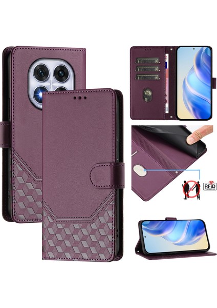 Xiaomi Redmi Note 14 Pro Plus 5g / Note 14 Pro 5g Rfıd Engelleme Deri Telefon Kılıfı Kayışlı (Yurt Dışından)