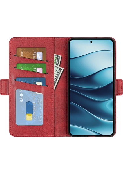 Xiaomi Redmi Note 14 Standı Buzağı Dokulu Deri Cüzdan Telefon Kılıfı (Yurt Dışından) fiyatları