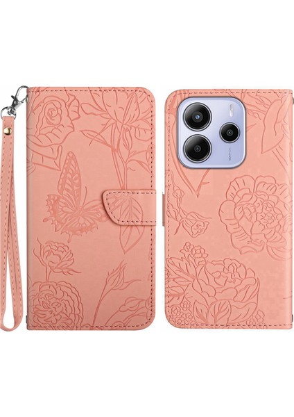 Xiaomi Redmi Note 14 Askılı Deri Telefon Kılıfı (Yurt Dışından)