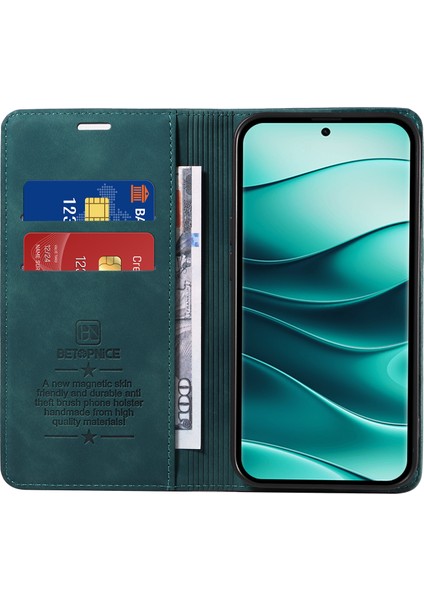 Xiaomi Redmi Note 14 Pro Plus 5g / Note 14 Pro 5g Cüzdan Kılıf Deri Telefon Kapağı Standlı (Yurt Dışından)