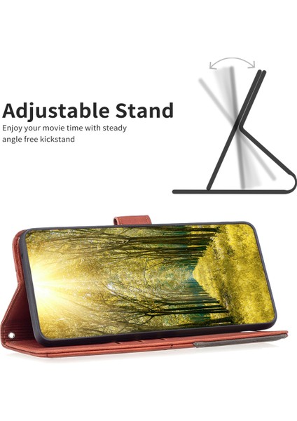 Xiaomi Redmi Note 14 Deri Telefon Kılıfı Cüzdan Standı (Yurt Dışından)