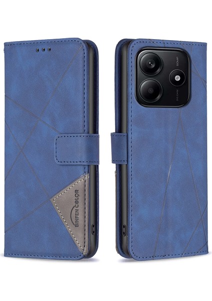 Xiaomi Redmi Note 14 Deri Telefon Kılıfı Cüzdan Standı (Yurt Dışından)