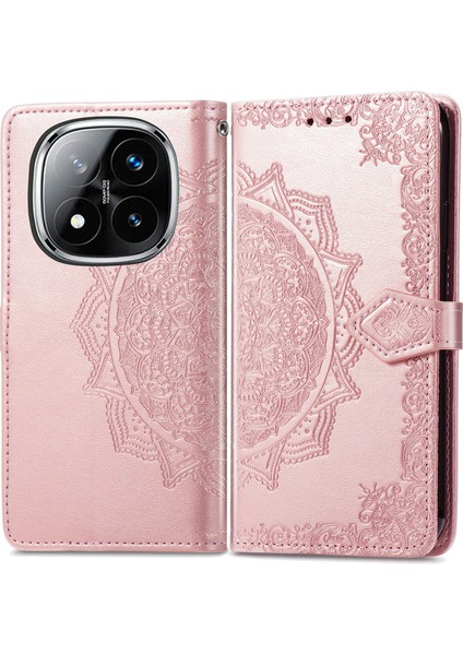 Xiaomi Redmi Note 14 Pro Plus 5g Cüzdan Kılıf Deri Telefon Kapağı Standı Görünümü (Yurt Dışından)