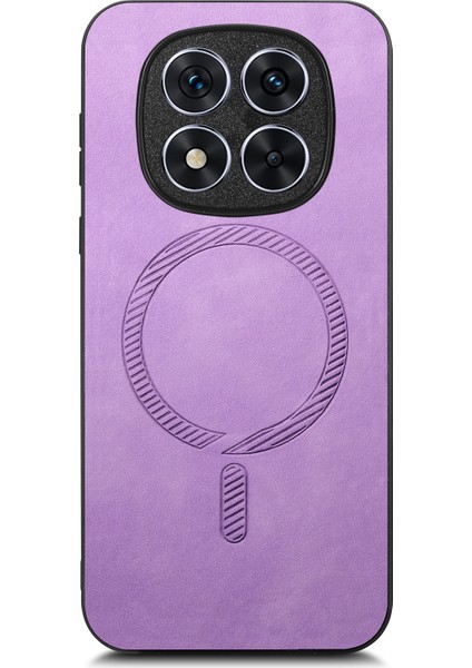 Xiaomi Redmi Note 14 Pro Plus 5g Deri Arka Kılıf Magsafe Skin-Touch Telefon Kapağı ile Uyumlu (Yurt Dışından)