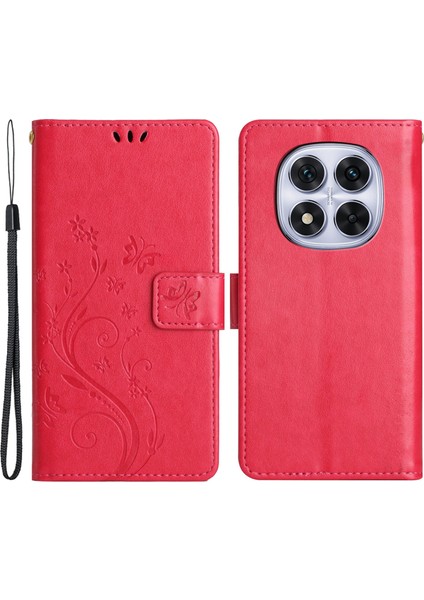 Xiaomi Redmi Note 14 Pro Plus 5g Pu Deri Telefon Cüzdan Kılıfı Kayışlı (Yurt Dışından)