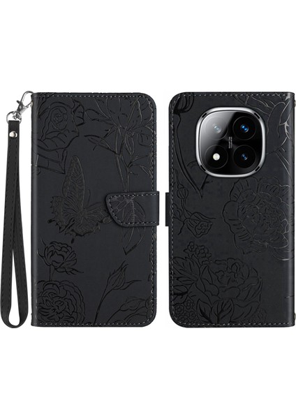 Xiaomi Redmi Note 14 Pro Plus 5g / 14 Pro 5g Kayışlı Deri Telefon Kılıfı (Yurt Dışından)