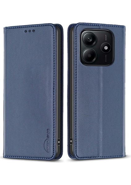 Xiaomi Redmi Note 14 Deri Kart Yuvaları Telefon Kapağı (Yurt Dışından)