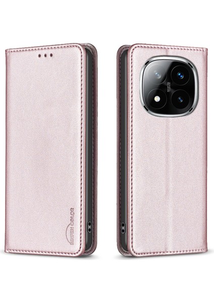 Xiaomi Redmi Note 14 Pro 4g Deri Kart Yuvaları Telefon Kapağı (Yurt Dışından)