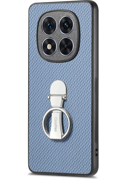 Xiaomi Redmi Note 14 Pro Plus 5g Katlanır Kickstand Deri Arka Kapak Karbon Fiber Doku (Yurt Dışından)