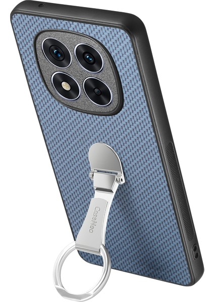 Xiaomi Redmi Note 14 Pro Plus 5g Katlanır Kickstand Deri Arka Kapak Karbon Fiber Doku (Yurt Dışından)