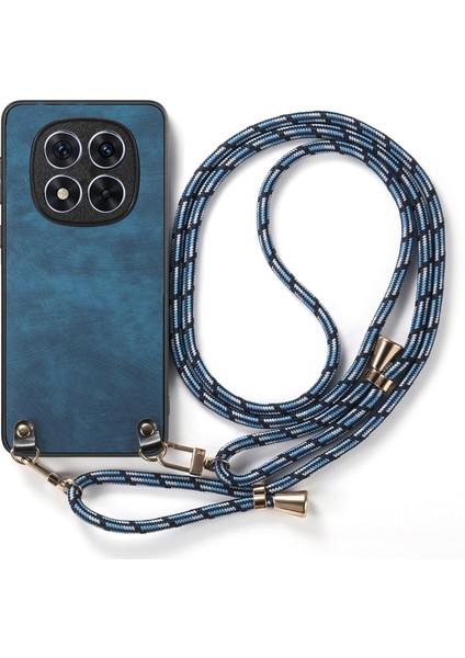 Xiaomi Redmi Note 14 Pro 5g Retro Doku Deri Kaplamalı Pc+Tpu Telefon Kapağı Asma Halatlı (Yurt Dışından)
