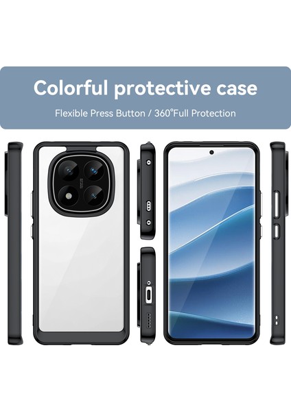 Xiaomi Redmi Note 14 Pro Plus 5g Tpu + Akrilik Koruyucu Şeffaf Telefon Kapağı (Yurt Dışından)
