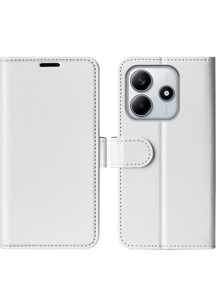 Xiaomi Redmi Note 14 Cüzdan Crazy Horse Doku Standı Deri Telefon Kapağı (Yurt Dışından)