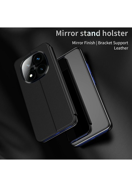 Xiaomi Redmi Note 14 Pro Plus 5g Görünüm Penceresi Standı Deri Flip Telefon Kapağı (Yurt Dışından)