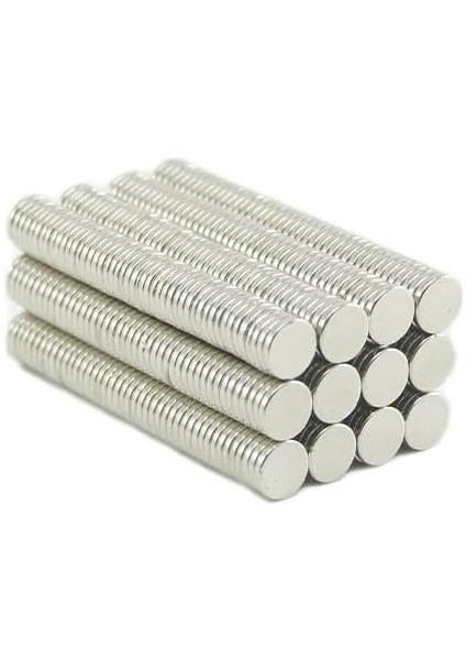 Küçük Neodim Güçlü Mıknatıslar, Çok Amaçlı Buzdolabı Mıknatısları, Küçük Yuvarlak Disk Mıknatısı, Beyaz Tahta Mıknatısları 5 mm Çap x 1 mm Kalınlık 100 Adet