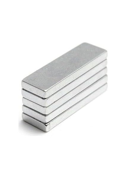 Köşeli Neodyum Mıknatıs Magnet Dikdörtgen 30X10X3 mm - 5 Adet