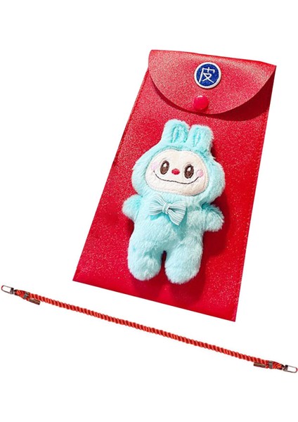 Çin Yeni Yıl Kırmızı Zarf Crossbody Bag Partisi Malzemeleri Benzersiz Kırmızı Paket Mavi (Yurt Dışından)