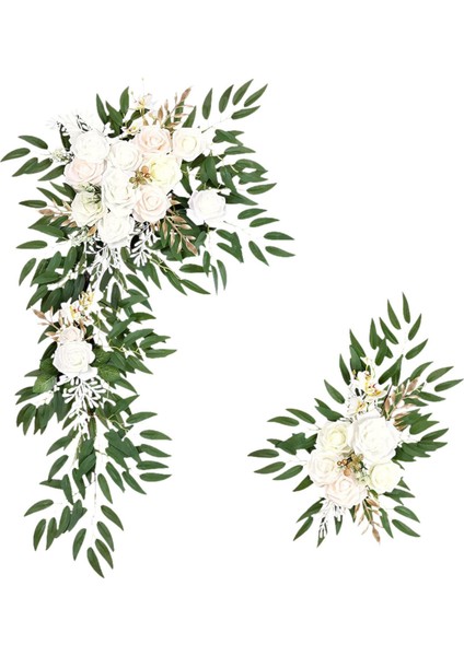 2x Düğün Çiç Ev Töreni Için Hoş Geldiniz Iş Dekorasyonu (Yurt Dışından)